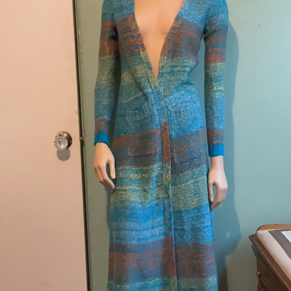 Ladies knitted full length sweater